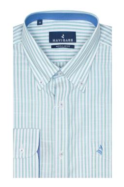 Фото рубашки Прямой силуэт Рубашка NAVIGARE, цвет зеленый