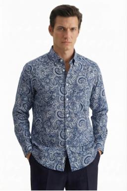 Фото рубашки Прямой силуэт Рубашка SEIDENSTICKER, цвет синий