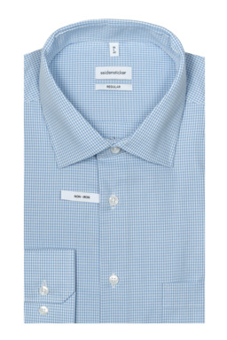 Фото рубашки Прямой силуэт Рубашка SEIDENSTICKER, цвет голубой